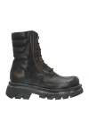 Moma Woman Ankle Boots Black Size 8 Leather