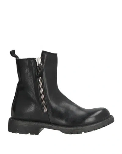 Moma Woman Ankle Boots Black Size 8 Leather