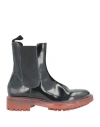 Moma Woman Ankle Boots Black Size 8 Leather