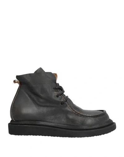 Moma Woman Ankle Boots Black Size 8 Leather