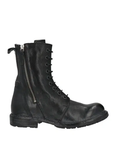 Moma Woman Ankle Boots Black Size 8 Leather