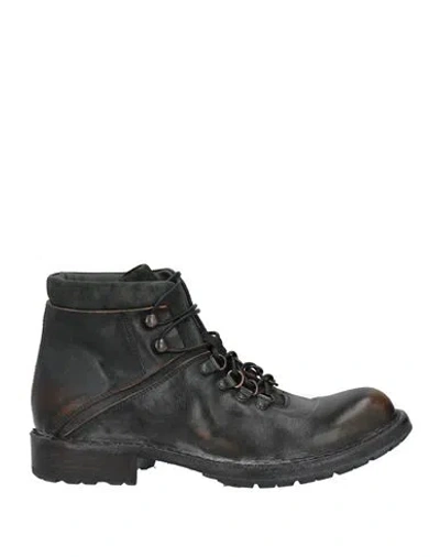 Moma Woman Ankle Boots Black Size 8 Leather