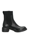 Moma Woman Ankle Boots Black Size 8 Leather