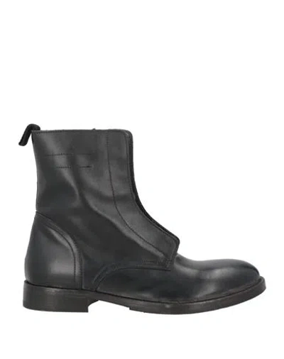 Moma Woman Ankle Boots Black Size 8 Leather