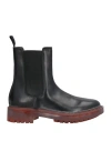 Moma Woman Ankle Boots Black Size 8 Leather In Black