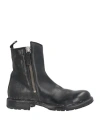 Moma Woman Ankle Boots Black Size 8 Leather In Black