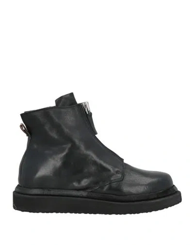 Moma Woman Ankle Boots Black Size 8 Leather