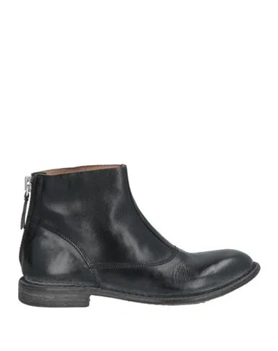 Moma Woman Ankle Boots Black Size 8 Leather