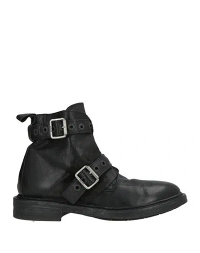 Moma Woman Ankle Boots Black Size 8.5 Leather