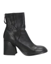 Moma Woman Ankle Boots Black Size 9 Leather