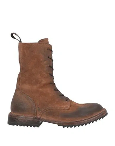 Moma Woman Ankle Boots Brown Size 6 Leather