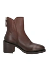 Moma Woman Ankle Boots Brown Size 11 Calfskin