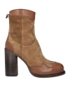 Moma Woman Ankle Boots Brown Size 8 Leather In Brown