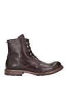Moma Woman Ankle Boots Chocolate Brown Size 8 Leather