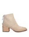 Moma Woman Ankle Boots Cream Size 11 Soft Leather In White
