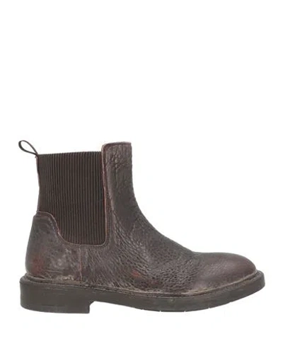 Moma Woman Ankle Boots Dark Brown Size 7.5 Leather