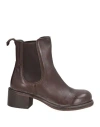 Moma Woman Ankle Boots Dark Brown Size 8 Calfskin