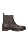 Moma Woman Ankle Boots Dark Brown Size 8 Calfskin In Brown