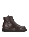 Moma Woman Ankle Boots Dark Brown Size 8 Calfskin In Brown