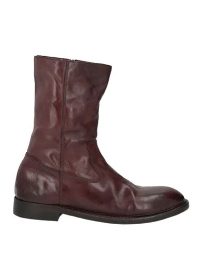 Moma Woman Ankle Boots Dark Brown Size 8 Calfskin