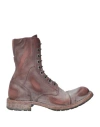 Moma Woman Ankle Boots Dark Brown Size 8 Leather