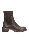 Moma Woman Ankle Boots Dark Brown Size 8 Leather