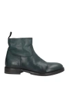 Moma Woman Ankle Boots Dark Green Size 8 Calfskin