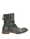 Moma Woman Ankle Boots Dark Green Size 8 Leather
