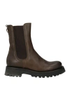 Moma Woman Ankle Boots Dark Green Size 8 Leather