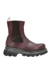 Moma Woman Ankle Boots Garnet Size 9 Leather