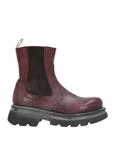 Moma Woman Ankle Boots Garnet Size 9 Leather