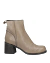 Moma Woman Ankle Boots Grey Size 8 Leather