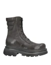 Moma Woman Ankle Boots Lead Size 6.5 Leather In Gray