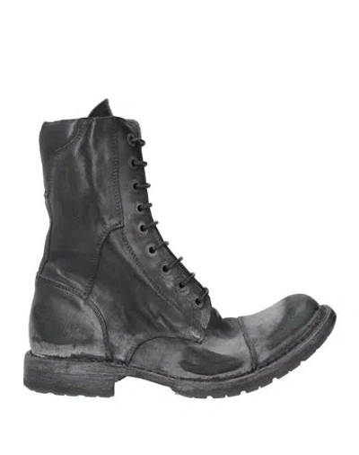 Moma Woman Ankle Boots Lead Size 8 Leather In Black