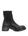 Moma Ideal Block Woman Ankle Boots Black Size 8 Leather