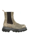 Moma Woman Ankle Boots Military Green Size 8 Leather