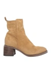 Moma Woman Ankle Boots Sand Size 8 Leather In Neutral