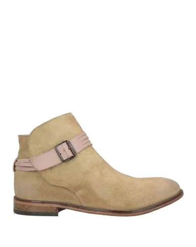 Moma Woman Ankle Boots Sand Size 8 Leather In Brown