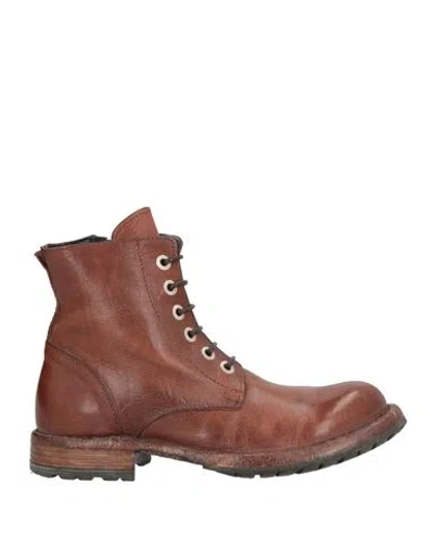 Moma Woman Ankle Boots Tan Size 7 Leather
