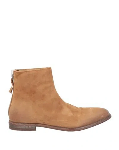Moma Woman Ankle Boots Tan Size 7 Leather In Brown