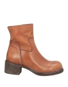 Moma Woman Ankle Boots Tan Size 8 Calfskin