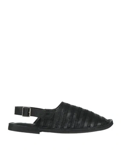 Moma Woman Ballet Flats Black Size 8 Leather