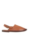 Moma Woman Ballet Flats Tan Size 8 Calfskin In Brown