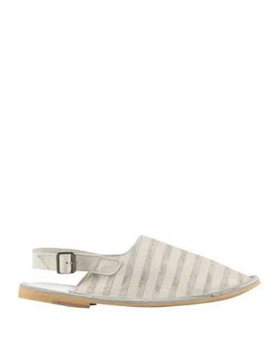 Moma Woman Ballet Flats White Size 9 Leather