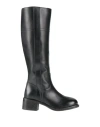 Moma Woman Boot Black Size 8 Calfskin In Black