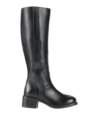 Moma Woman Boot Black Size 8 Calfskin