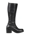 Moma Woman Knee Boots Black Size 11 Calfskin In Black