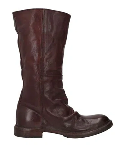 Moma Woman Boot Dark Brown Size 8 Leather