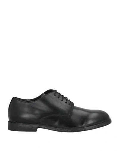Moma Woman Lace-up Shoes Black Size 8 Calfskin