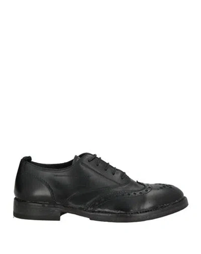 Moma Woman Lace-up Shoes Black Size 8 Calfskin